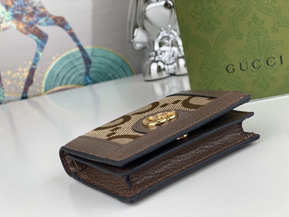 Gucci GG Marmont Jumbo GG Compact Wallet - Picture 3 of 9
